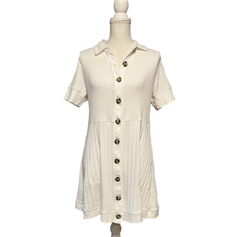 FP BEACH WOMENS WHITE DRESS/COVER UP SIZE MEDIUM